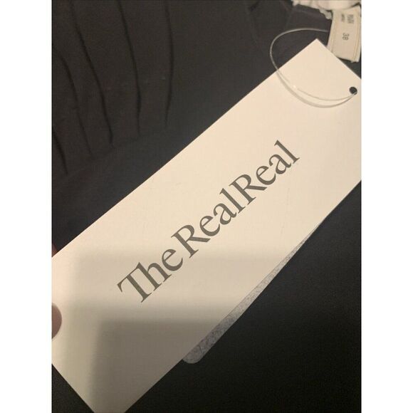 Prada Authentic Solid Black Short Sleeve Sheath Knee Length Dress IT 38 US 2 Xs - Picture 7 of 7